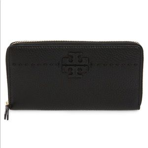 McGraw Leather Continental Zip Wallet